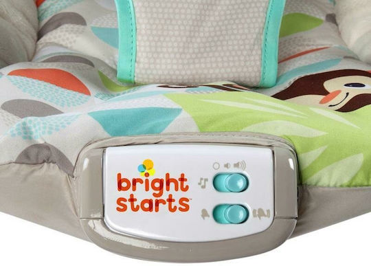 Bright Starts Elektrisch Baby Relax Safari mit Musik und Vibration Gray für Kind bis 9kg