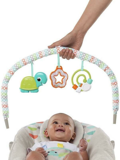 Bright Starts Elektrisch Baby Relax Safari mit Musik und Vibration Gray für Kind bis 9kg