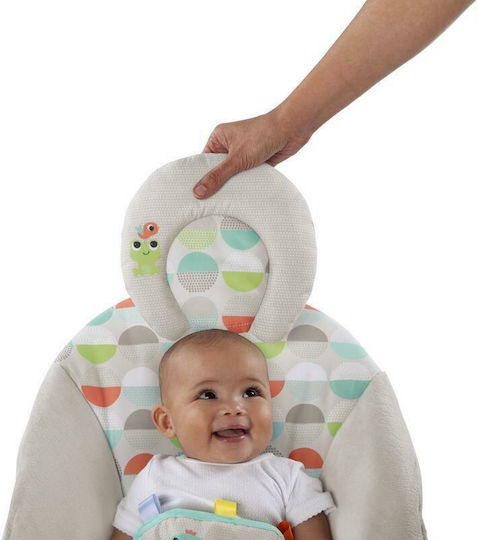 Bright Starts Elektrisch Baby Relax Safari mit Musik und Vibration Gray für Kind bis 9kg