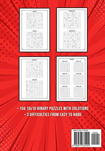 Easy To Hard Binary Puzzle For Adults Binario Binairo Takuzu Math Logic ...