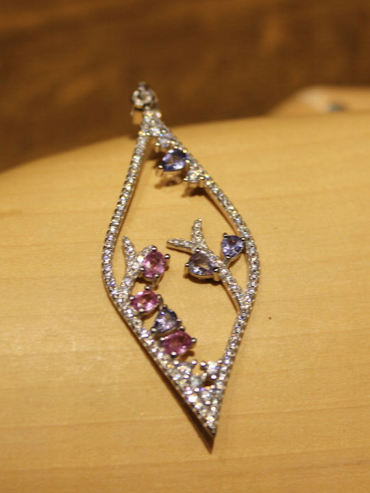 Pendant Natural Sapphires Tanzanites Zircons Pendant Natural Sapphires Tanzanites Zircons