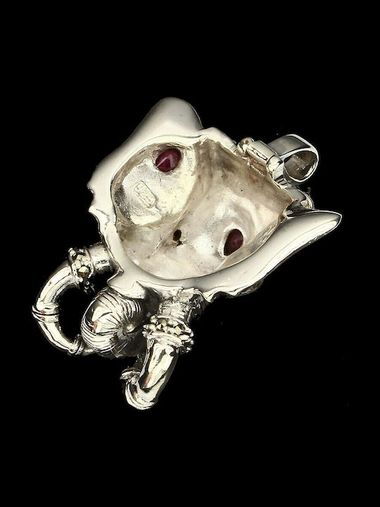 Silver Pendant Natural Marcasite Rubies 925 Silver Pendant Natural Marcasite Rubies 925