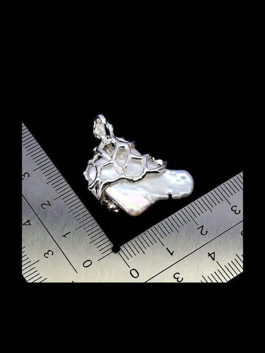 925 Beautiful Elegant Pendant Natural Myanmar Ruby Pearl