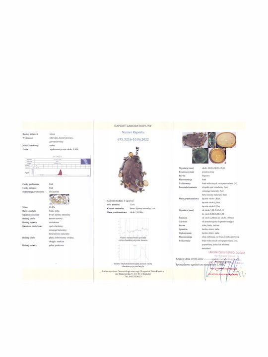 Pendant Quartz Emerald Opals Certificate Pendant Quartz Emerald Opals Certificate