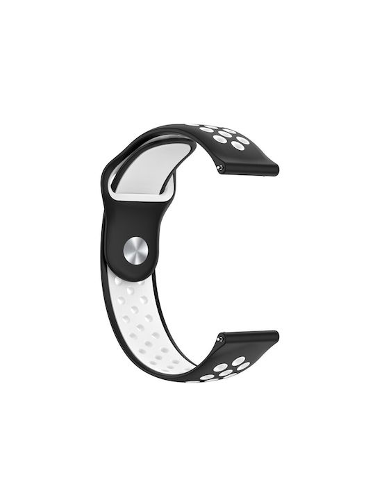 Λουράκι Σιλικόνης με Pin Λευκό (Galaxy Watch4/5/6/7/FE/4 Classic/6 Classic/5 ProForerunner 55/245/645 / Vivoactive 3/5/HR / Venu Sq 2Huawei Watch GT2 / GT3 (42mm) / GT3 Pro (43mm)Amazfit GTS 2 / GTS 2 Mini / GTS 2e)