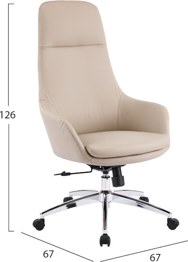 HomeMarkt Bekker Executive Office Chair Beige