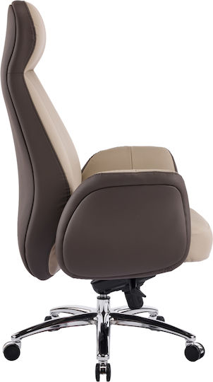 HomeMarkt Dramon Executive Office Chair Beige-Brown