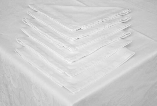 White Line Πετσέτα Φαγητού Υπόλευκο 50x50εκ. White Line Πετσέτα Φαγητού Υπόλευκο 50x50εκ.