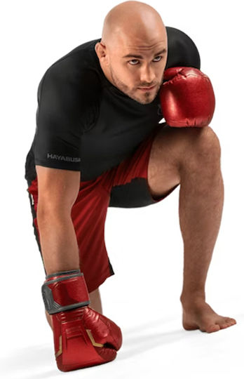 Hayabusa Iron Man Leather Boxing Gloves for Competition Red
