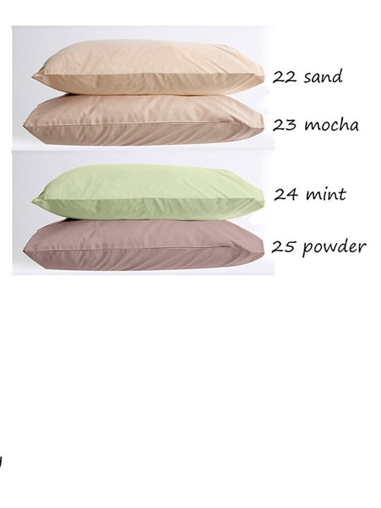 Sunshine Menta Kissenbezug-Set mit Umschlagumschlag Olive 11 50x70cm.