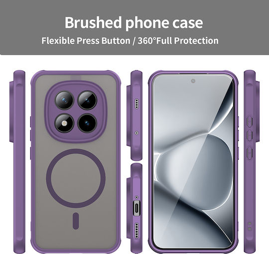 Techsuit Halofrost II Umschlag Rückseite Kunststoff Lila (Redmi Note 15)