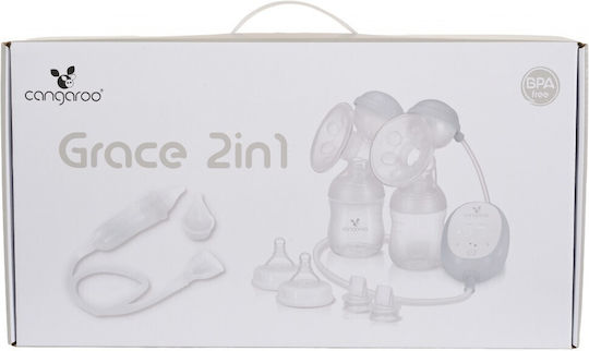Cangaroo Grace Electric Double Breast Pump Battery Transparent 150ml
