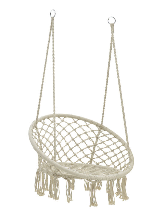 Eventful Hanging Chair Fabric W82xD82xH133cm Beige