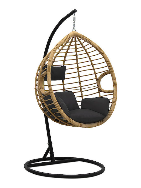 Veronica Nest mit Gestell Rattan 108x75x195cm Natürliche Veronica Nest mit Gestell Rattan 108x75x195cm Natürliche