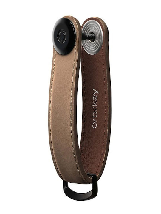 Orbitkey Δερματινη Κλειδοθηκη Matte Mocha