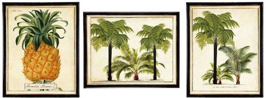 Atmosphera Tropische Ananas auf Segeltuch 20x25 cm