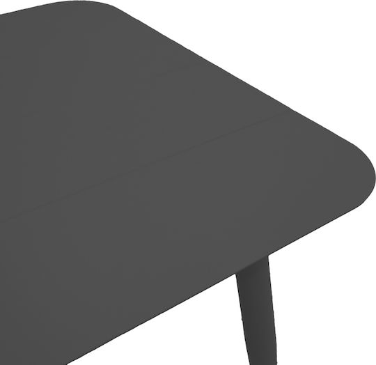 Маса За сядане за Малки Външни Пространства Алуминиево Стабилна Vista Black Shade 80x80x72бр