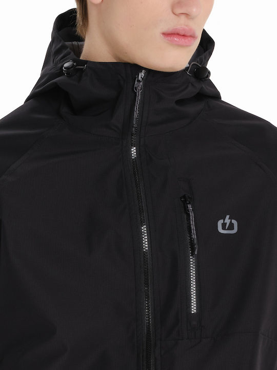 Wasserdichtes Herren Jacke Schwarz 261.EM10.11