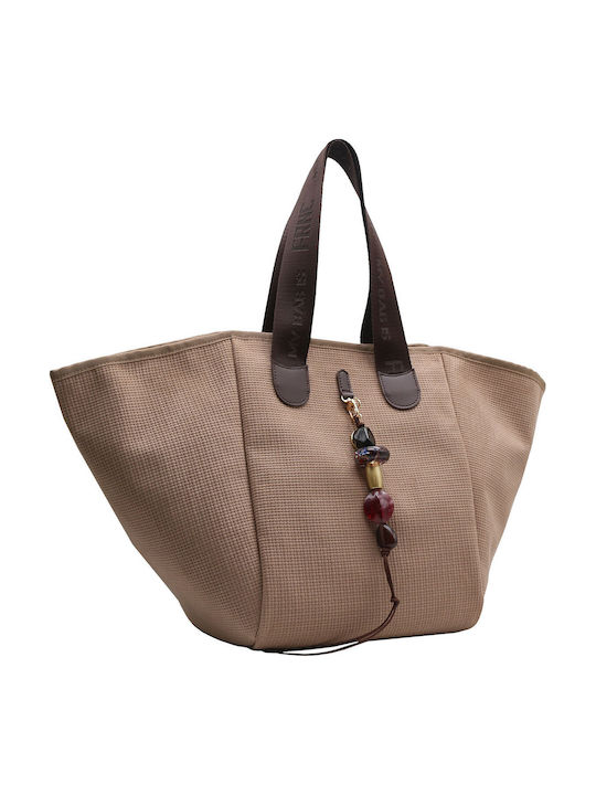 Geantă Dama Shopper Tricotată Bej