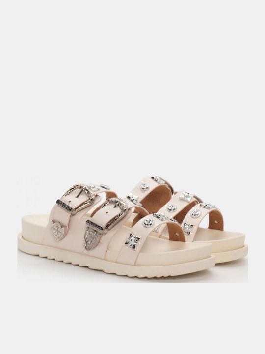 Flache Sandalen Für Damen Flatforms Beigen