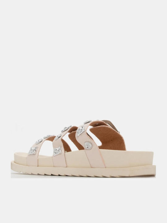 Flache Sandalen Für Damen Flatforms Beigen