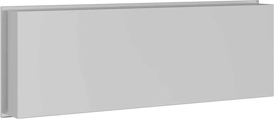 vidaXL Επιτοίχια Ραφιέρα Μπάνιου Μεταλλική 75x9.5x30cm Ασημί
