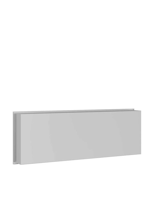 vidaXL Επιτοίχια Ραφιέρα Μπάνιου Μεταλλική 75x9.5x30cm Λευκή