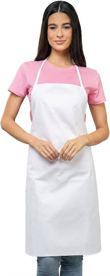 About Basics Apron Full Body 00401 White