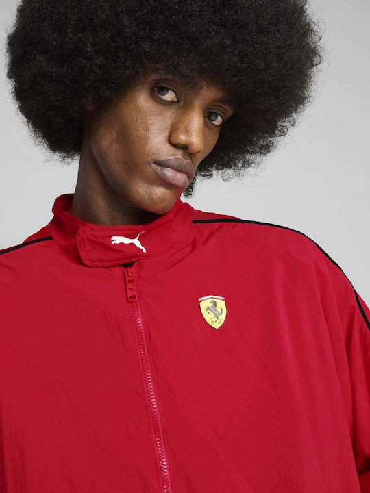 Herren Fleecejacke Rot
