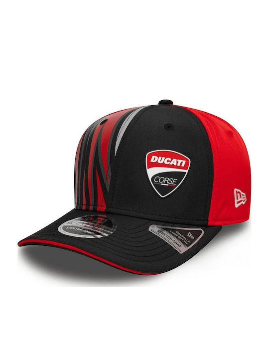 New Era Ducati Motor Logo Druck 970 Stretch Snap Cap Schwarz