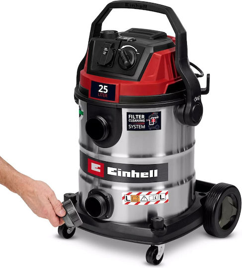 Einhell TE-VC 2580 SACL Vacuum Wet / Dry 1100W with Stainless Bin 25lt