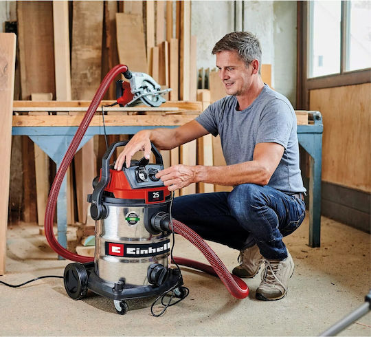 Einhell TE-VC 2580 SACL Vacuum Wet / Dry 1100W with Stainless Bin 25lt