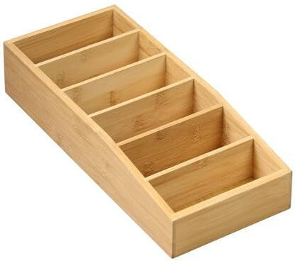 Kesper Bamboo Tabletop Spice Rack Organizer Brown