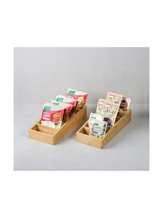 Kesper Bamboo Tabletop Spice Rack Organizer Brown