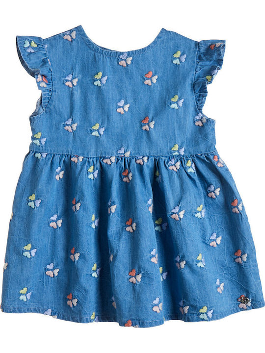Girls Dress Denim Blue