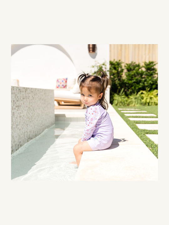 Splash About Kids Swimwear Rashguard With Long Sleeve Lilac