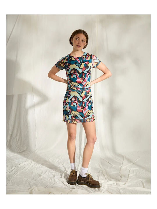 Dress Καλοκαιρινό Mini Φόρεμα Multi