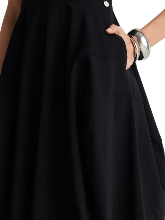 Καλοκαιρινό Midi Φόρεμα Black