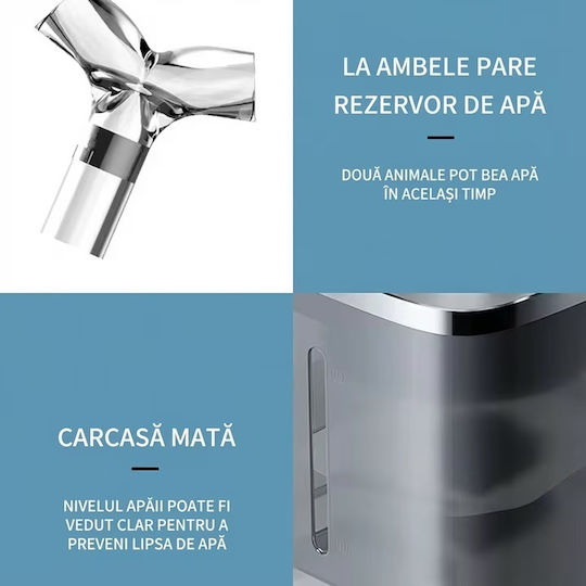Adăpătoare Automată / Fântână pentru Câine și Pisică 2l în Culoare Verde