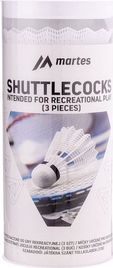 Martes Badminton Federn 3 Stück