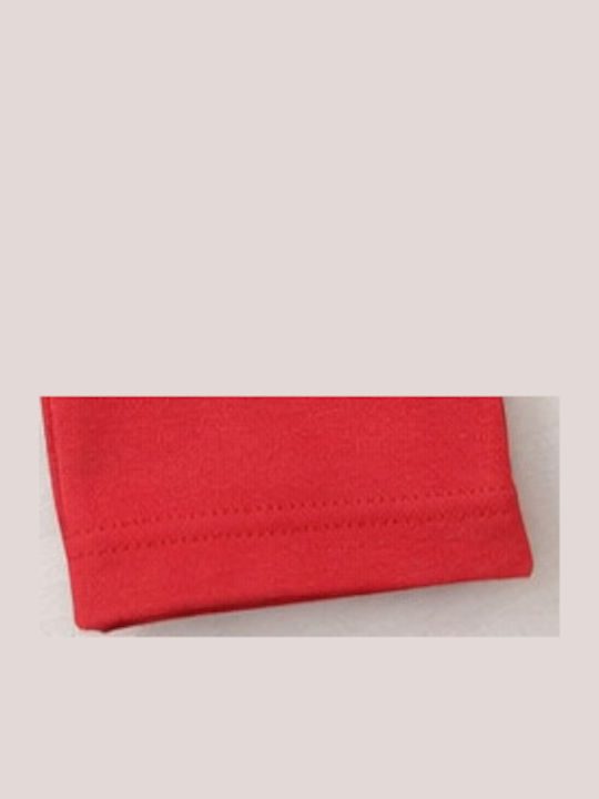 Kids Long Red Leggings