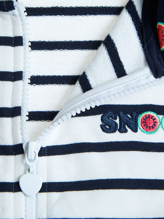 Kids Cardigan Sweatshirt with Hood White