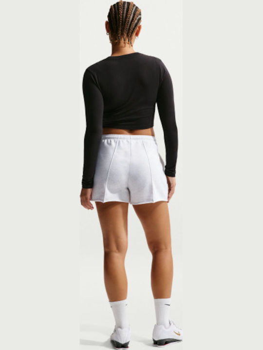 Chill Terry Women's Terry Activewear Shorts White