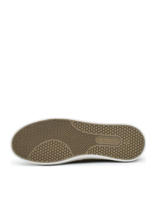 Leather Men's Casual Shoes Beige