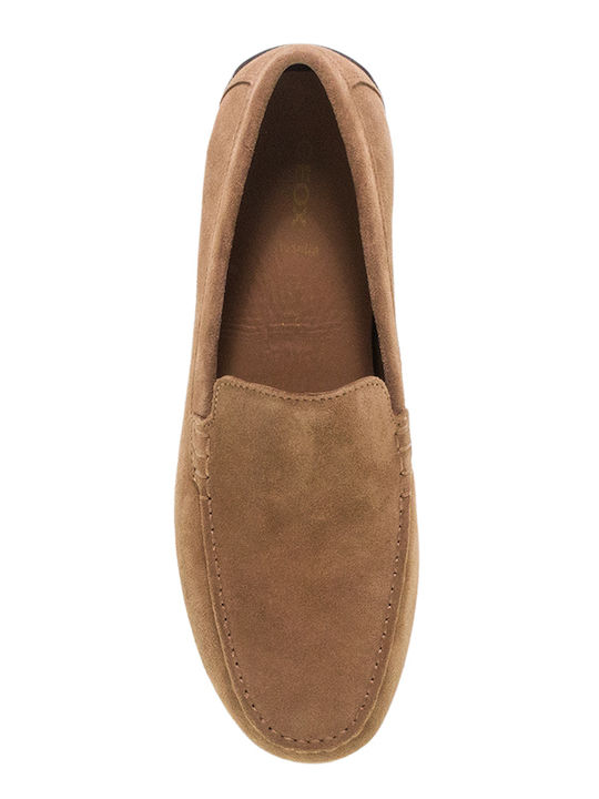U Spherica Δερμάτινα Ανδρικά Loafers σε Καφέ Χρώμα