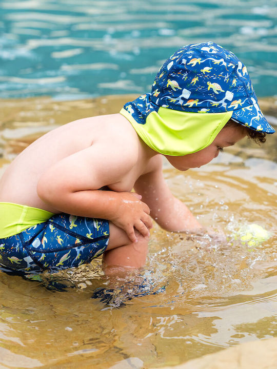 Splash About Kids' Fabric Sunscreen Hat Blue
