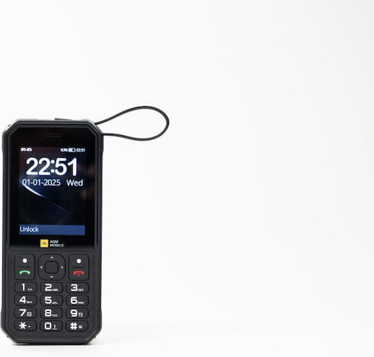AGM M11 Dual SIM Ανθεκτικό Κινητό με Κουμπιά Μαύρο