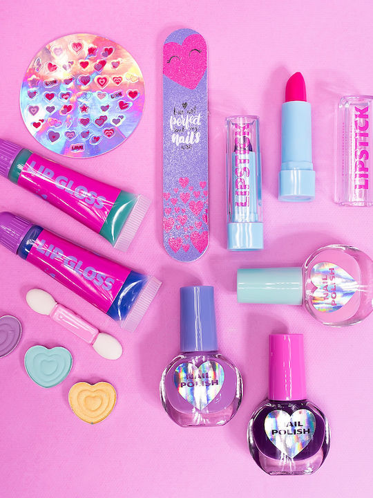 Παιχνιδολαμπάδα Θήκη Ομορφιάς Sparkle Love με 30 Αξεσουάρ για 6+ Ετών HappiHobbi