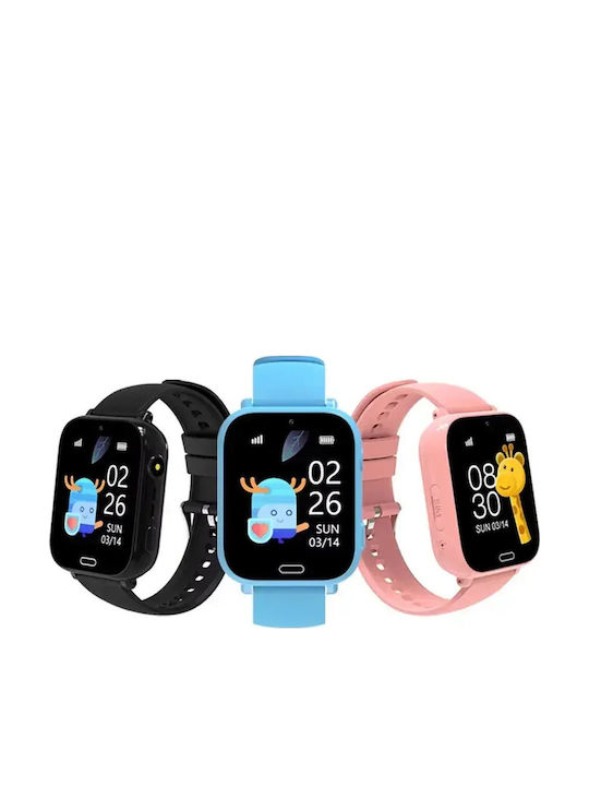 Nubki Smartwatch Pentru Copii 4G Cu Cameră Neagră