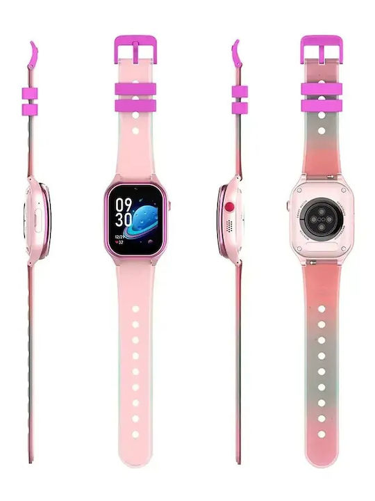 Nubki Παιδικό Smartwatch 4G με GPS & Κάμερα Ροζ